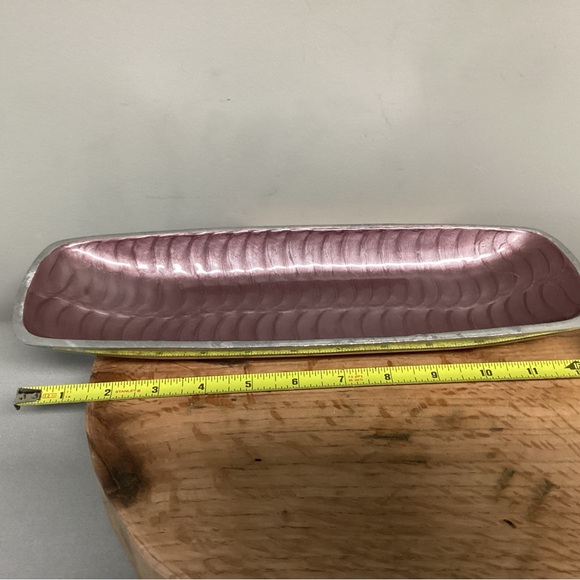 Beautiful Cast Aluminum Serving Tray / Decor Tray / Fruit Tray - Heavy & Solid - Picture 11 of 15